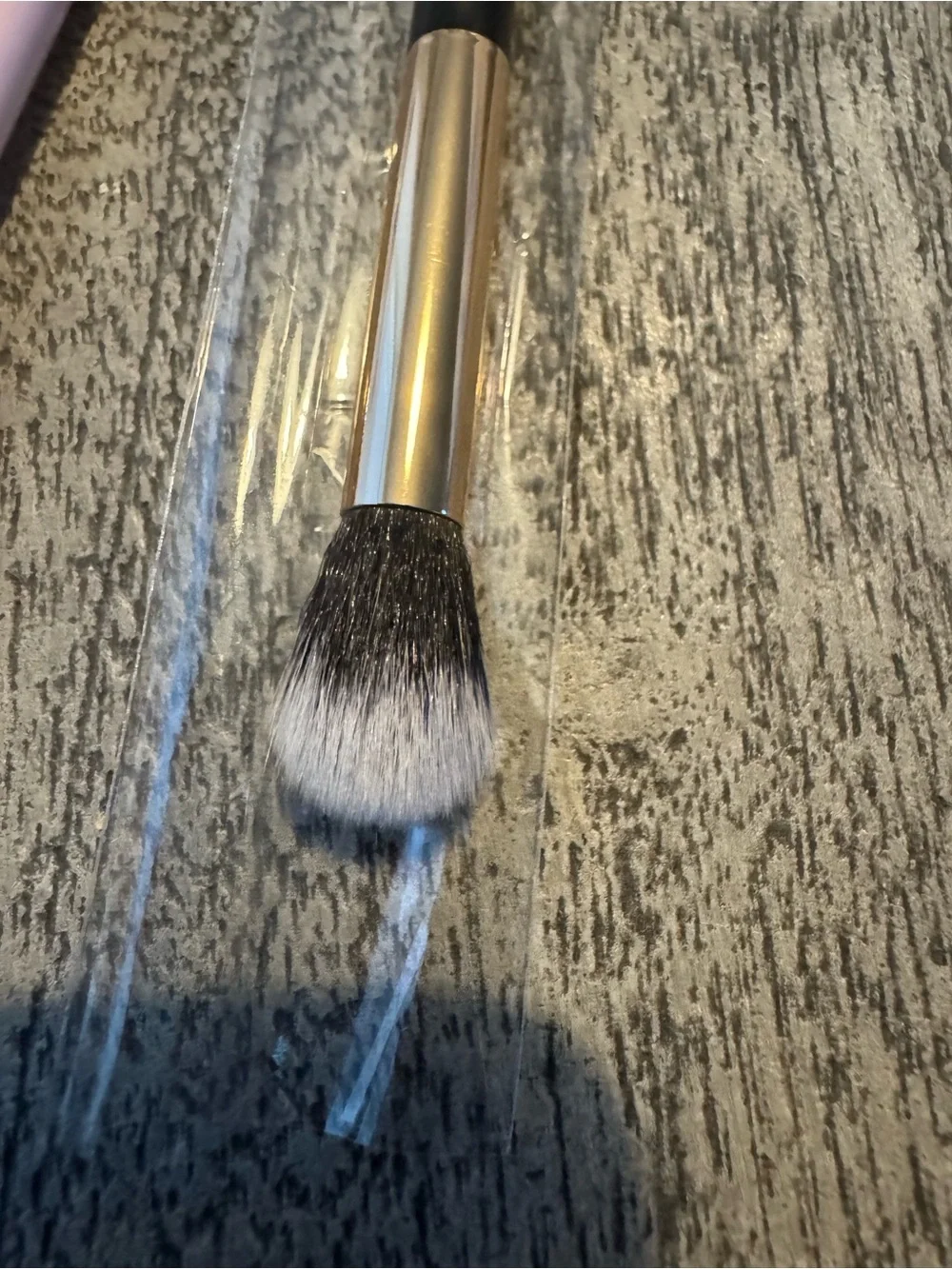 Dual-Ended Blending & Setting Powder Makeup Brush Set - Pink & Black